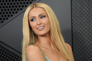 Paris Hilton arrives at the 66th annual Grammy Awards on Sunday, Feb. 4, 2024, in Los Angeles. ...